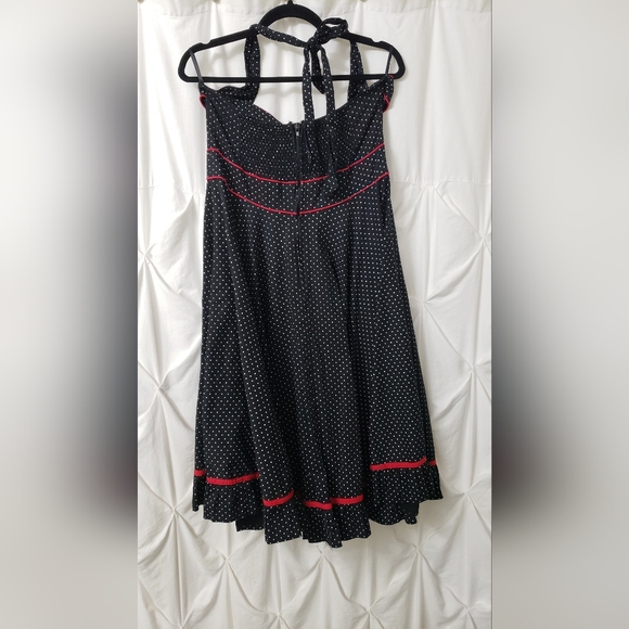 Hell Bunny Polkadot Dress Sz L - Picture 2 of 4
